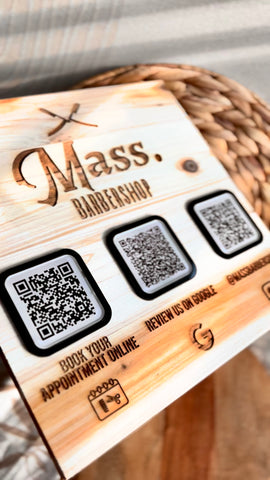 Personalized Business Sign with QR Codes