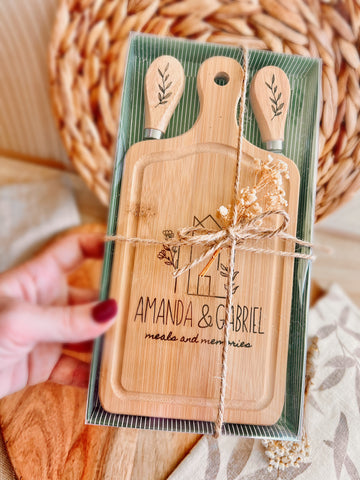 Charcuterie Board – Exclusive Laser Engraved Gift Set