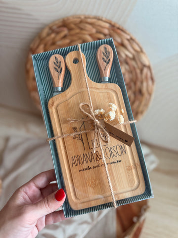 Charcuterie Board – Exclusive Laser Engraved Gift Set