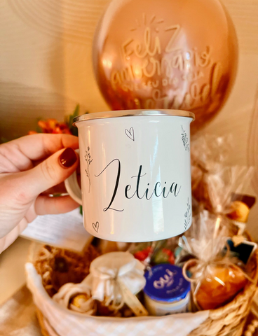 Personalized Enamel Mug – Laser Engraved
