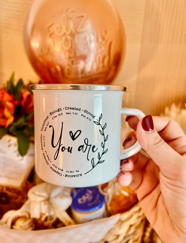 Personalized Enamel Mug – Laser Engraved