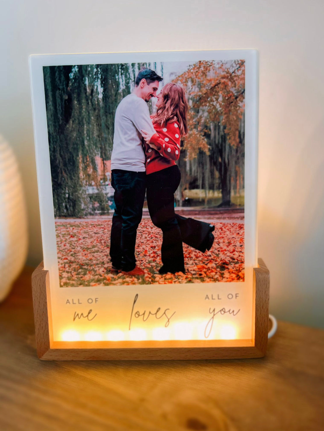 Glass Photo Frame with LED
