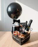 Luxury Black Gift Box with Wine & Personalized Details - OhSurpriseGifts