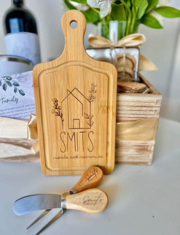 Charcuterie Board – Exclusive Laser Engraved Gift Set