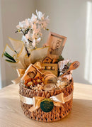 Caixa de presente premium Home Sweet Home da OhSurpriseGifts, com decoração acolhedora e detalhes elegantes para presente.